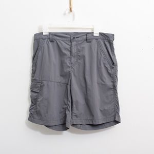 Columbia Men's Quick Dry Gray Shorts With Sun Protection Omni-Shade Size 34
